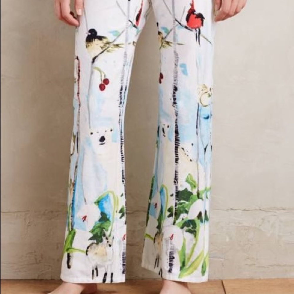 Anthro x Voutsa pajama bottoms